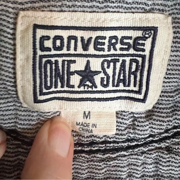 Converse One Star Button Down Top Size Medium - Picture 2 of 8